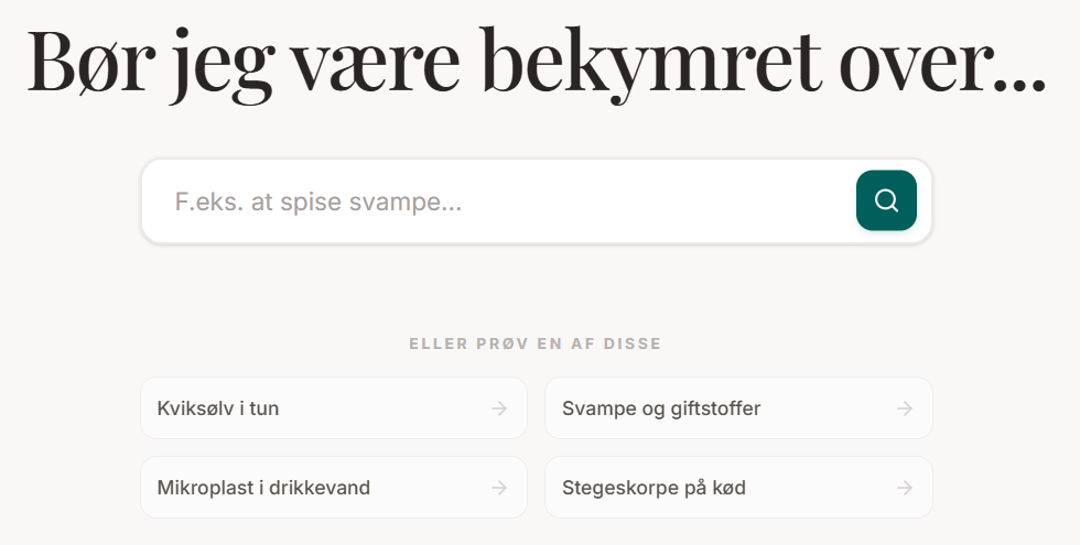 Skærmbillede fra Risk Perspective